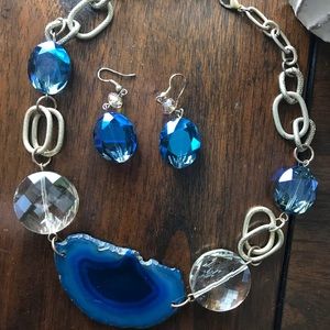 💎 Blue Stone Necklace / Statement Piece. 💎